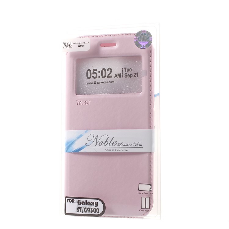 ROAR KOREA Window View Leather Cover Case for Samsung Galaxy S7 - Pink-9