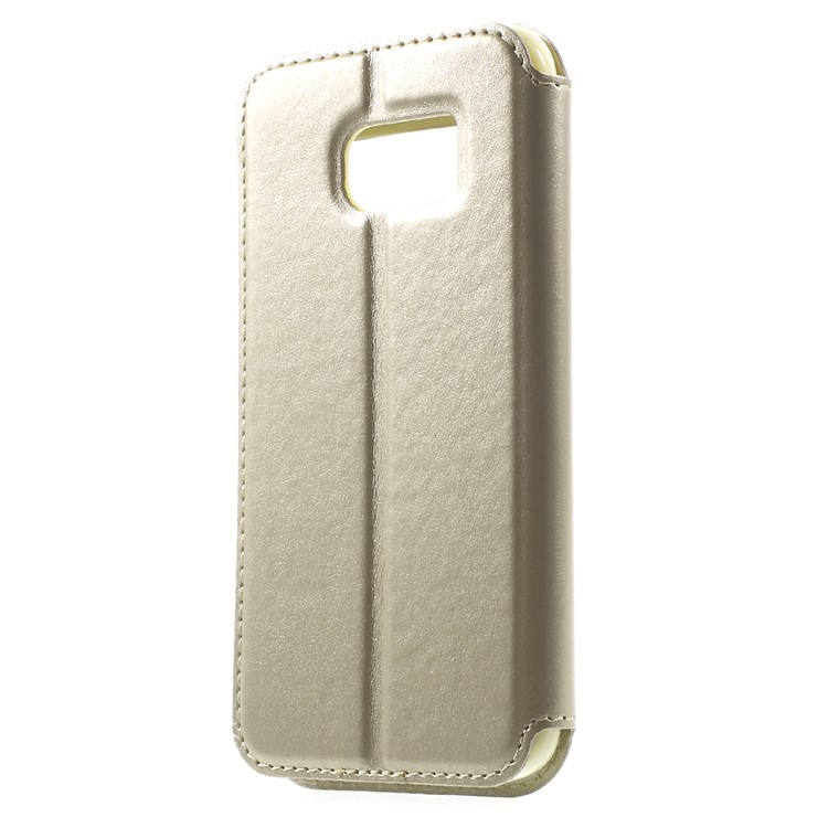 ROAR KOREA Window View Leather Stand Case for Samsung Galaxy S7 - Champagne-2