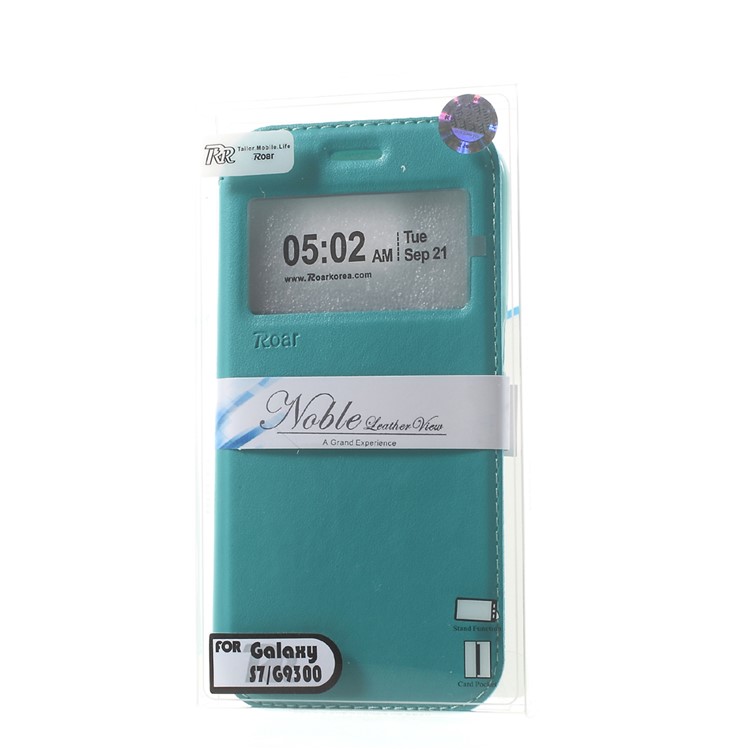 ROAR Window View Leather Phone Case for Samsung Galaxy S7 - Baby Blue-9