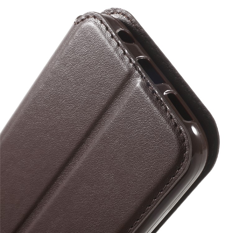 ROAR Window View Leather Stand Case for Samsung Galaxy S7 - Brown-7