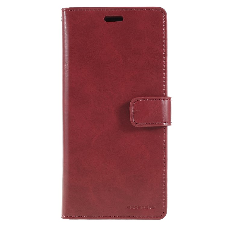 MERCURY GOOSPERY Mansoor Wallet Diary Leather Cover for Samsung Galaxy S9 Plus SM-G965 - Wine Red-1