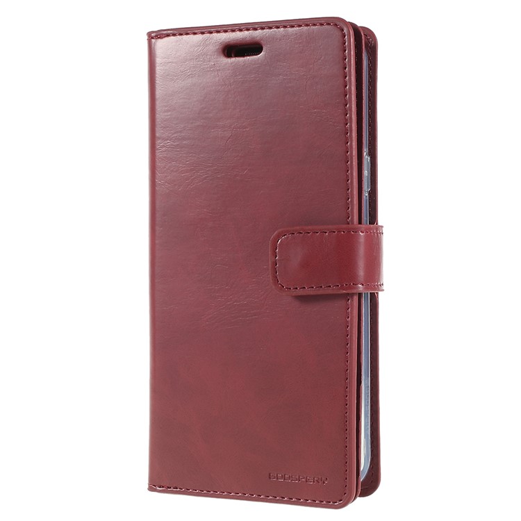 MERCURY GOOSPERY Mansoor Wallet Diary Leather Cover for Samsung Galaxy S9 Plus SM-G965 - Wine Red-2