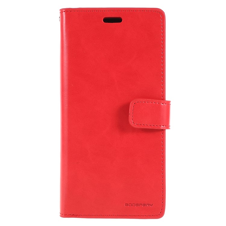 MERCURY GOOSPERY Mansoor Wallet Diary Leather Shell for Samsung Galaxy S9 Plus SM-G965 - Red-1