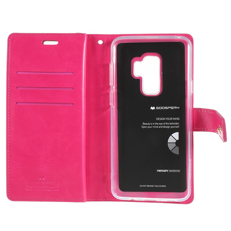 MERCURY GOOSPERY Mansoor Wallet Diary Leather Casing for Samsung Galaxy S9 Plus SM-G965 - Rose-6