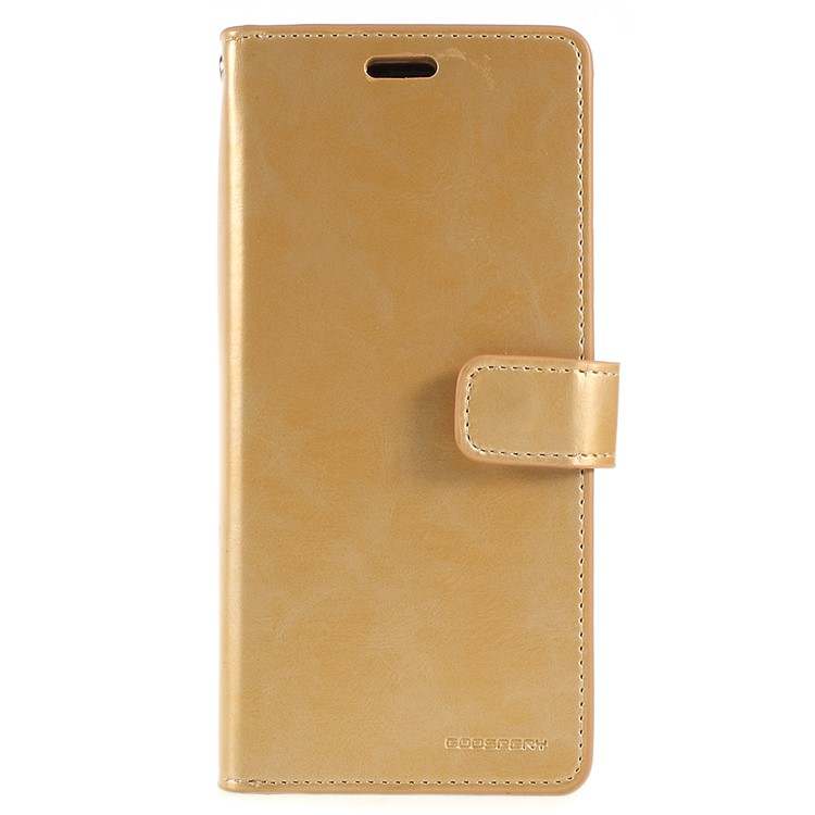 MERCURY GOOSPERY Mansoor Wallet Diary Leather Mobile Phone Case for Samsung Galaxy S9 Plus SM-G965 - Gold-1