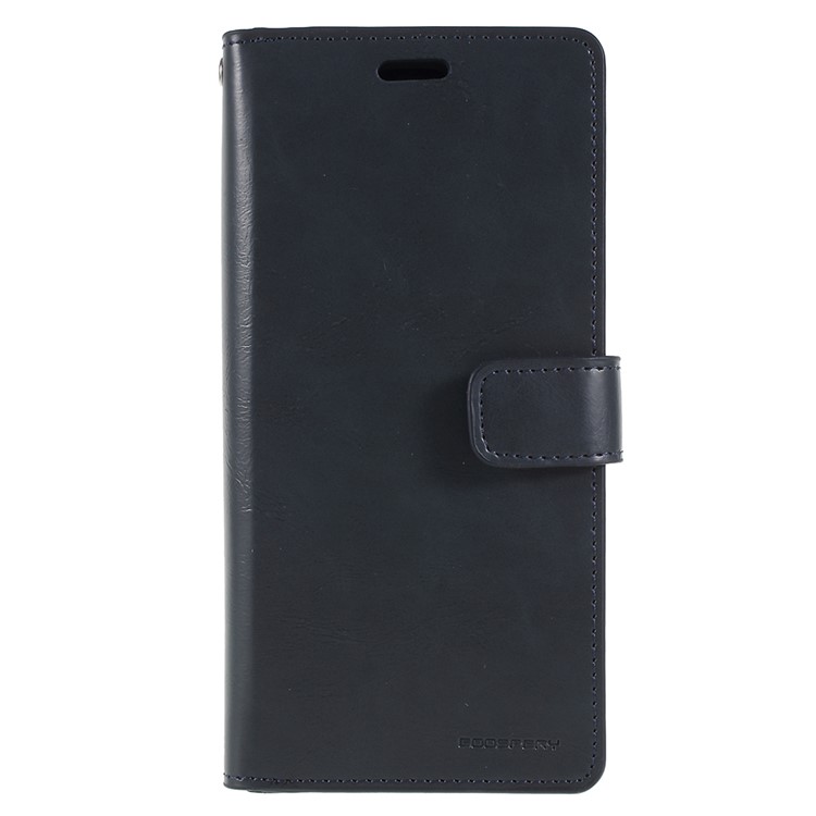 MERCURY GOOSPERY Mansoor Wallet Diary Leather Mobile Phone Cover for Samsung Galaxy S9+ SM-G965 - Dark Blue-1