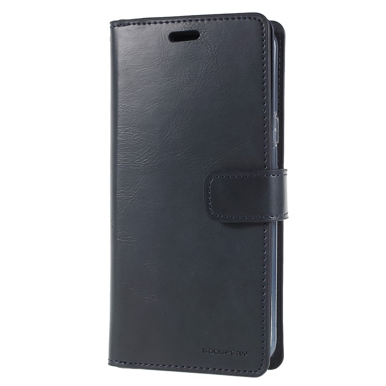 MERCURY GOOSPERY Mansoor Wallet Diary Leather Mobile Phone Cover for Samsung Galaxy S9+ SM-G965 - Dark Blue-2