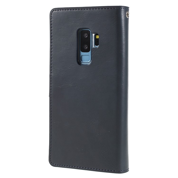 MERCURY GOOSPERY Mansoor Wallet Diary Leather Mobile Phone Cover for Samsung Galaxy S9+ SM-G965 - Dark Blue-3