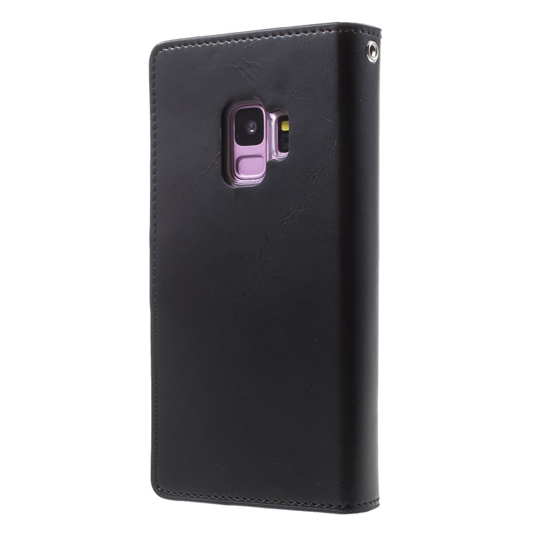 MERCURY GOOSPERY Mansoor Wallet Diary Leather Case for Samsung Galaxy S9 SM-G960 - Black-2