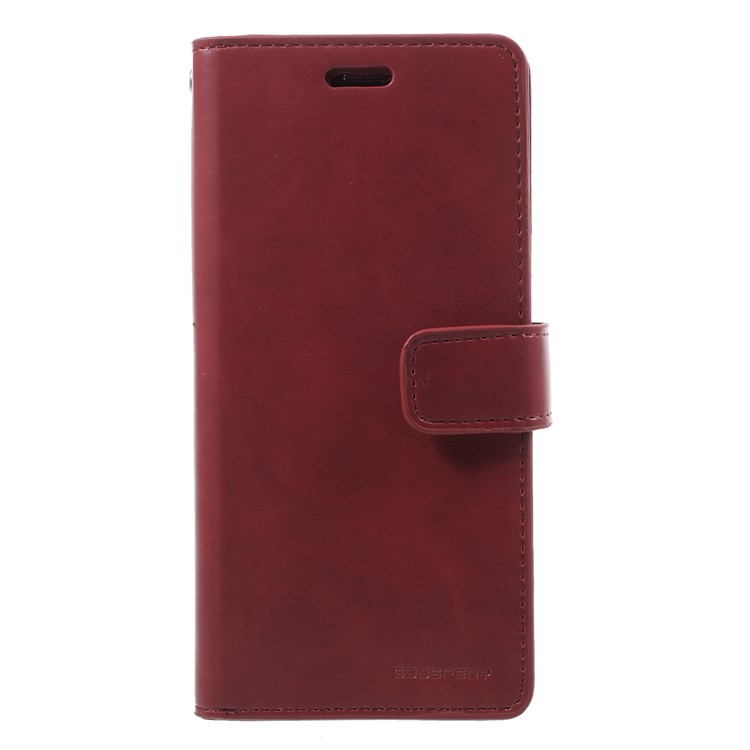 MERCURY GOOSPERY Mansoor Wallet Diary Leather Cover for Samsung Galaxy S9 SM-G960 - Wine Red-1