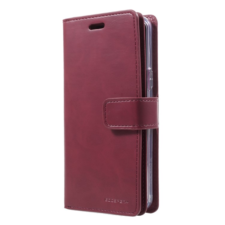MERCURY GOOSPERY Mansoor Wallet Diary Leather Cover for Samsung Galaxy S9 SM-G960 - Wine Red-3