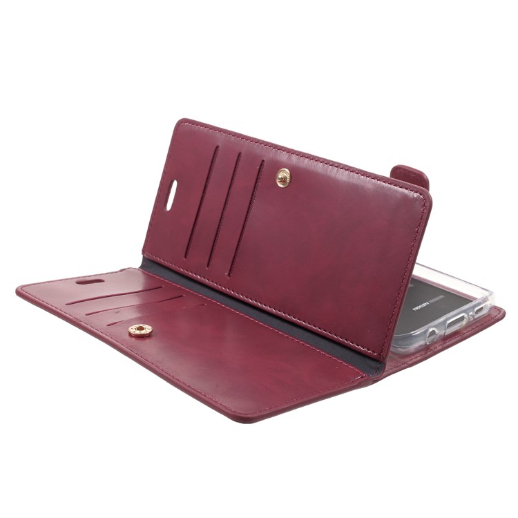 MERCURY GOOSPERY Mansoor Wallet Diary Leather Cover for Samsung Galaxy S9 SM-G960 - Wine Red-5