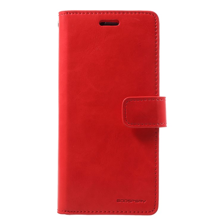 MERCURY GOOSPERY Mansoor Wallet Diary Leather Shell Case for Samsung Galaxy S9 SM-G960 - Red-1