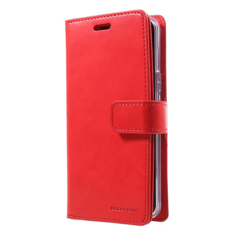 MERCURY GOOSPERY Mansoor Wallet Diary Leather Shell Case for Samsung Galaxy S9 SM-G960 - Red-3