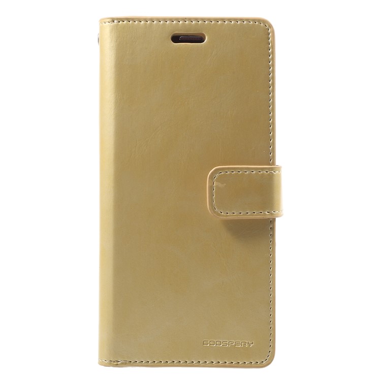 MERCURY GOOSPERY Mansoor Wallet Diary PU Leather Case for Samsung Galaxy S9 SM-G960 - Gold-1