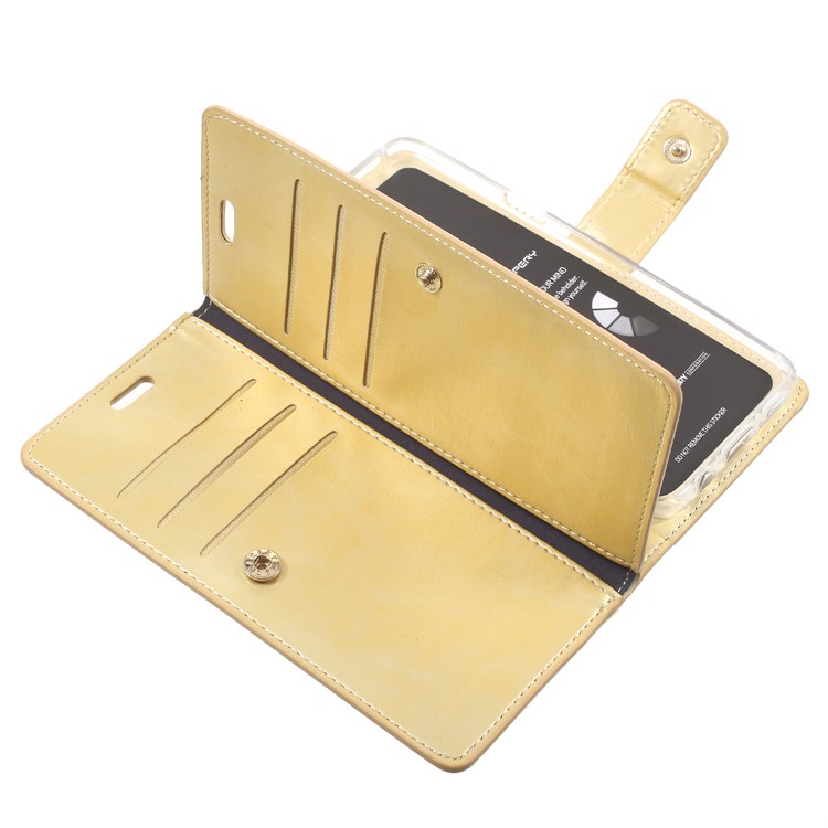 MERCURY GOOSPERY Mansoor Wallet Diary PU Leather Case for Samsung Galaxy S9 SM-G960 - Gold-6