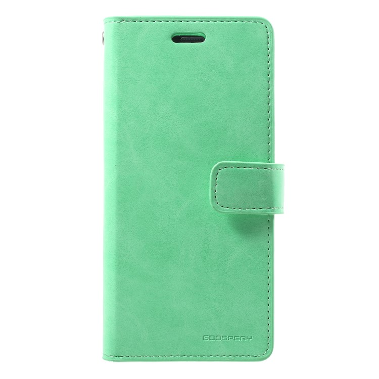 MERCURY GOOSPERY Mansoor Wallet Diary Leather Magnetic Case for Samsung Galaxy S9 SM-G960 - Cyan-1