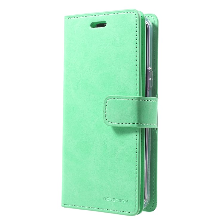 MERCURY GOOSPERY Mansoor Wallet Diary Leather Magnetic Case for Samsung Galaxy S9 SM-G960 - Cyan-3