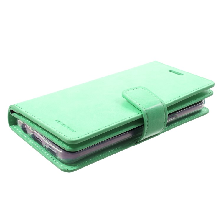 MERCURY GOOSPERY Mansoor Wallet Diary Leather Magnetic Case for Samsung Galaxy S9 SM-G960 - Cyan-4
