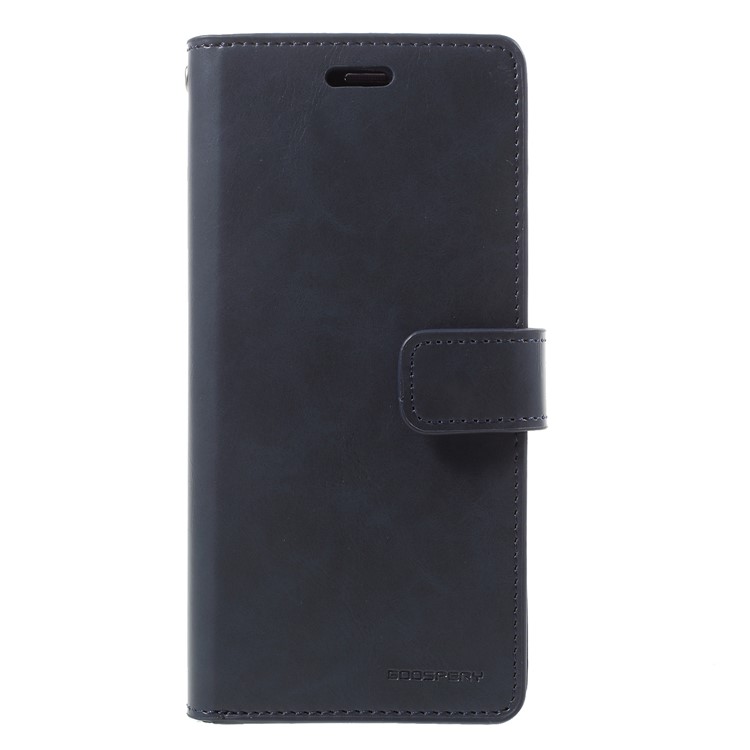 MERCURY GOOSPERY Mansoor Diary Leather Wallet Case for Samsung Galaxy S9 SM-G960 - Dark Blue-1