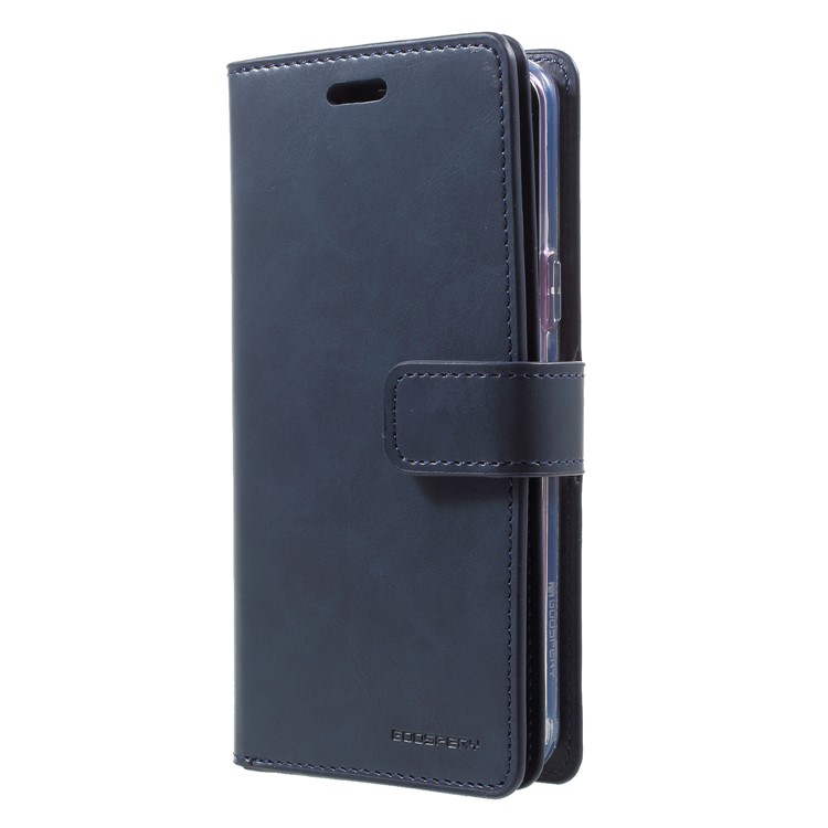MERCURY GOOSPERY Mansoor Diary Leather Wallet Case for Samsung Galaxy S9 SM-G960 - Dark Blue-3