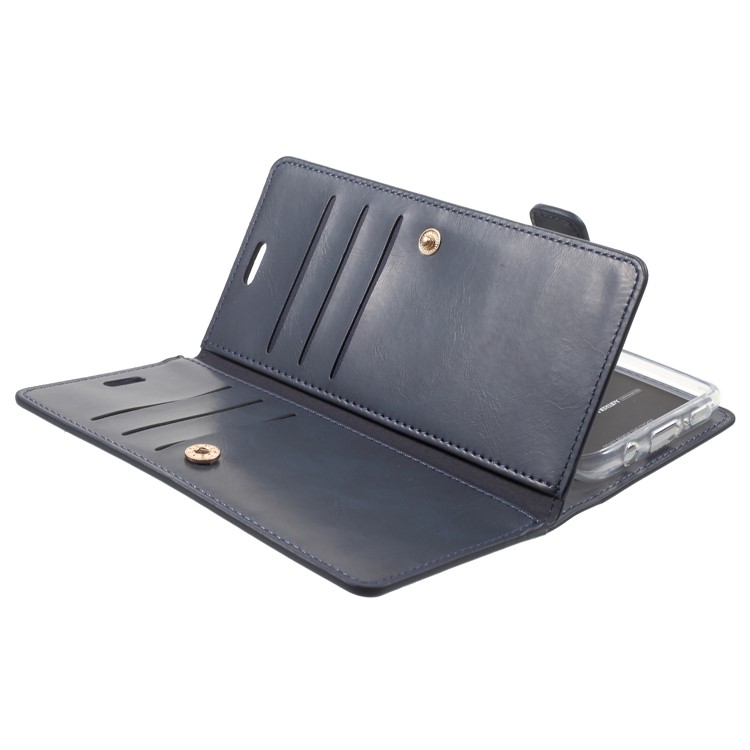 MERCURY GOOSPERY Mansoor Diary Leather Wallet Case for Samsung Galaxy S9 SM-G960 - Dark Blue-6