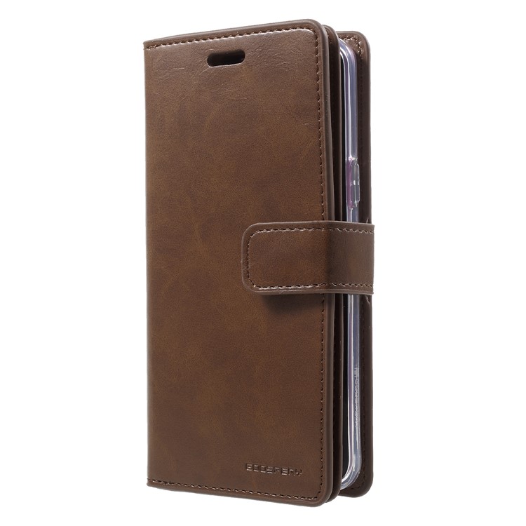 MERCURY GOOSPERY Mansoor Wallet Diary Leather Case Accessory for Samsung Galaxy S9 SM-G960 - Brown-3