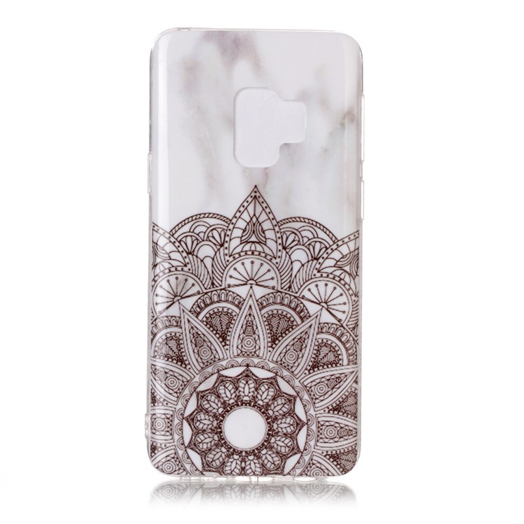 Marble Pattern IMD TPU Mobile Back Case Cover for Samsung Galaxy S9 G960 - Mandala Pattern-1