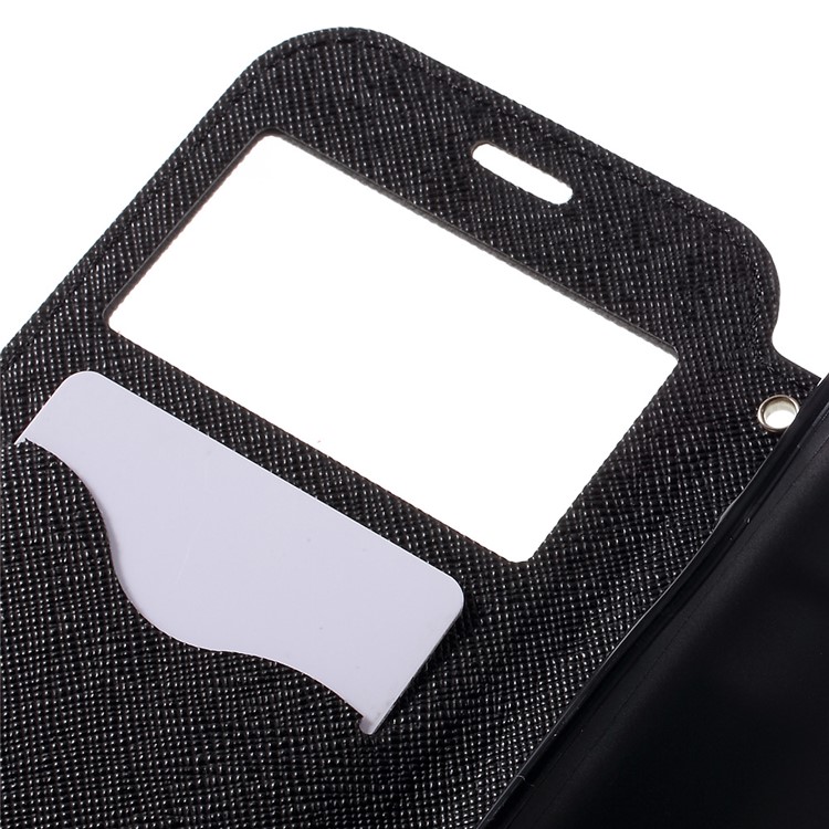 ROAR KOREA Diary Window View Leather Stand Case for Samsung Galaxy S7 - Black-7