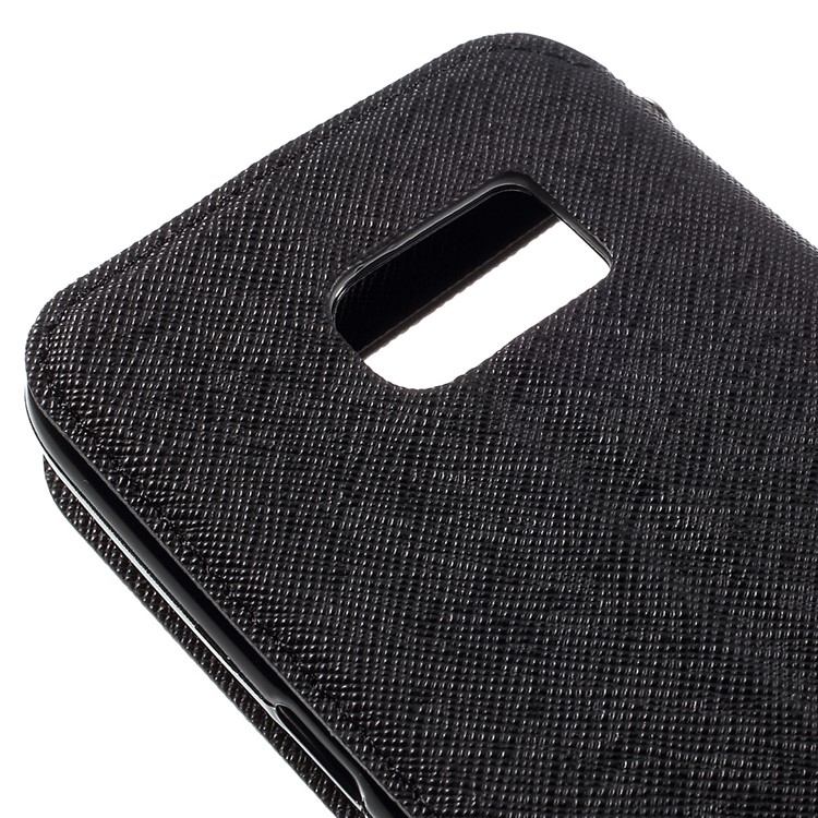 ROAR KOREA Diary Window View Leather Stand Case for Samsung Galaxy S7 - Black-9