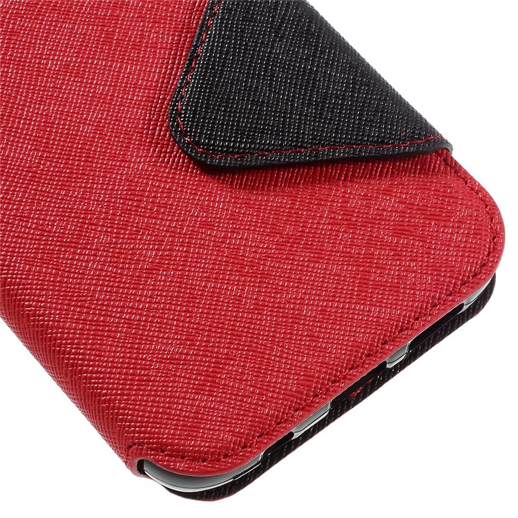 ROAR Diary Window View Leather Card Holder Case for Samsung Galaxy S7 - Red-8