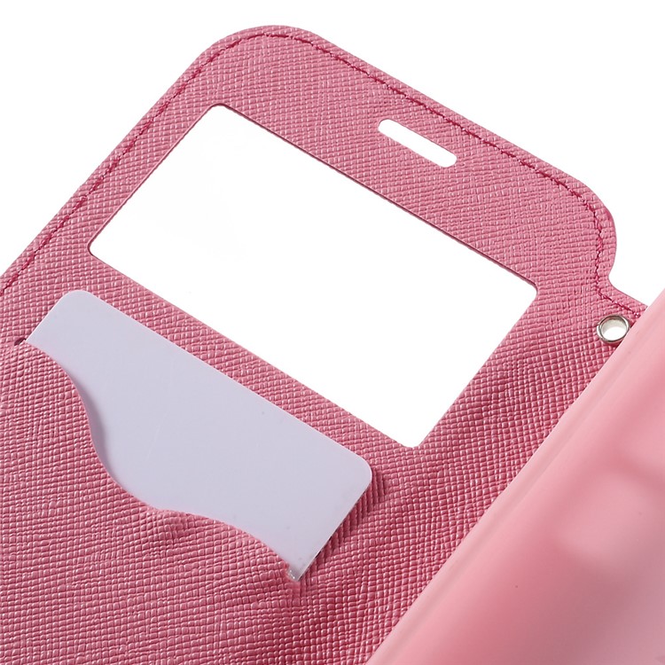 ROAR Diary Window View Leather Phone Case for Samsung Galaxy S7 - Rose-7