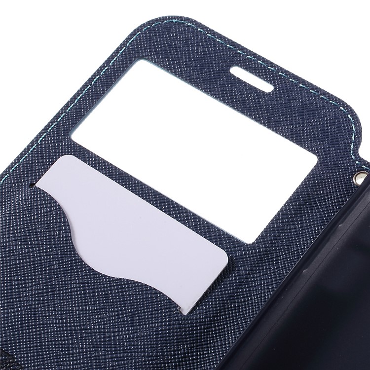 ROAR Diary Window View Leather Stand Case for Samsung Galaxy S7 - Baby Blue-7