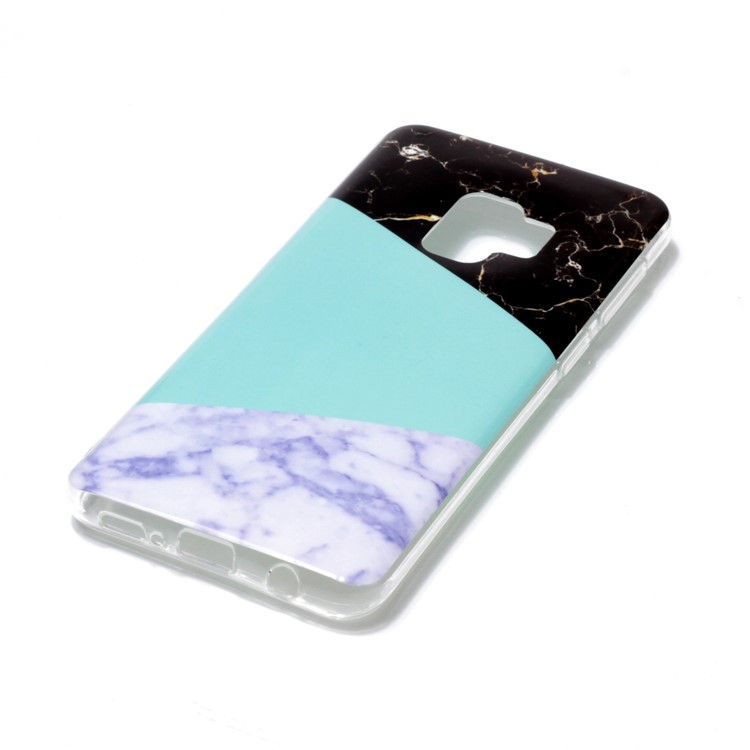 IMD Patterned TPU Gel Phone Cover for Samsung Galaxy S9 SM-G960 - Splicing Marble Pattern-2