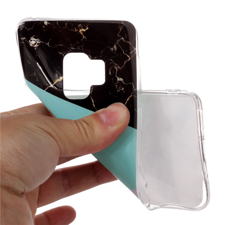 IMD Patterned TPU Gel Phone Cover for Samsung Galaxy S9 SM-G960 - Splicing Marble Pattern-4