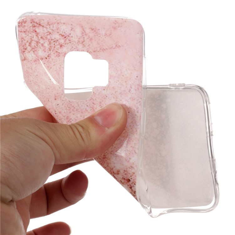 IMD Patterned TPU Mobile Back Case for Samsung Galaxy S9 SM-G960 - Pink Pattern-4