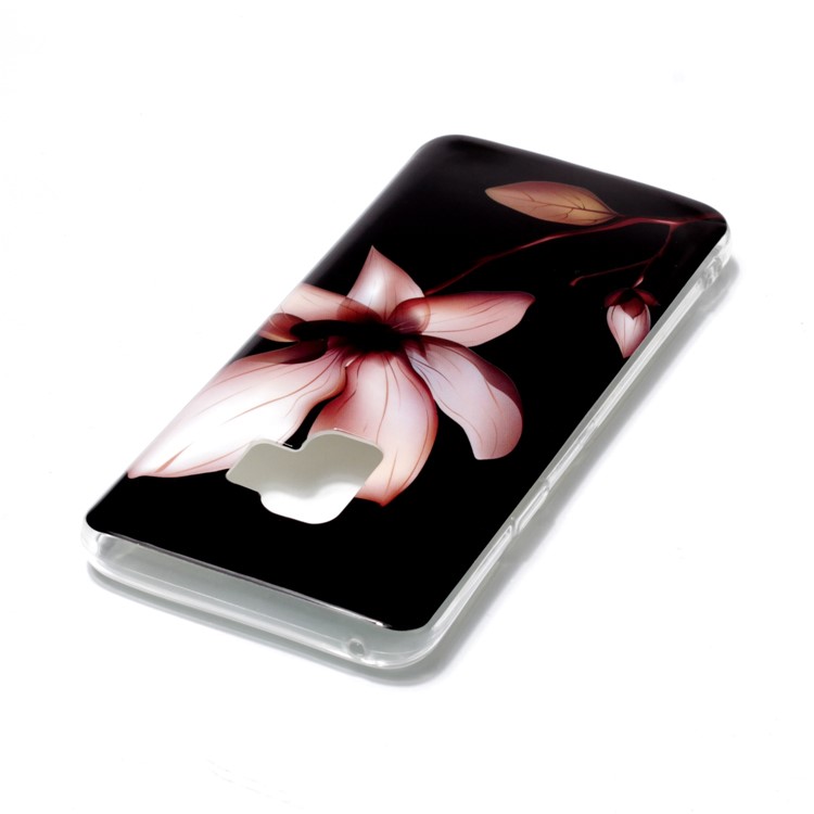 IMD Patterned TPU Mobile Phone Shell for Samsung Galaxy S9 SM-G960 - Blooming Flower-3