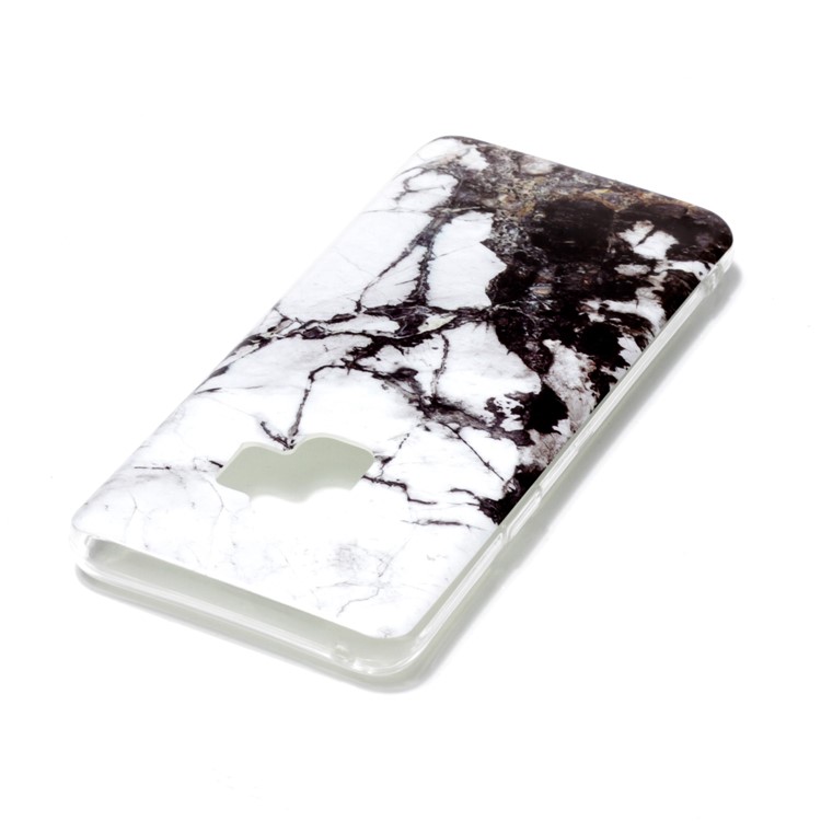 IMD Patterned TPU Cell Phone Cover for Samsung Galaxy S9 SM-G960 - Grey Marble-3