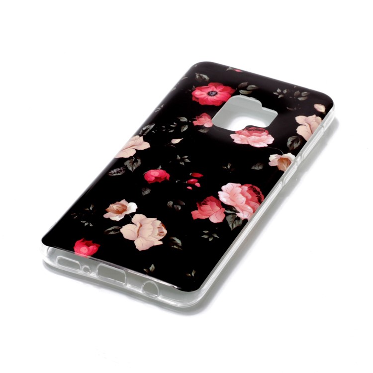 IMD Patterned TPU Cell Phone Shell for Samsung Galaxy S9 SM-G960 - Pretty Blossom-2