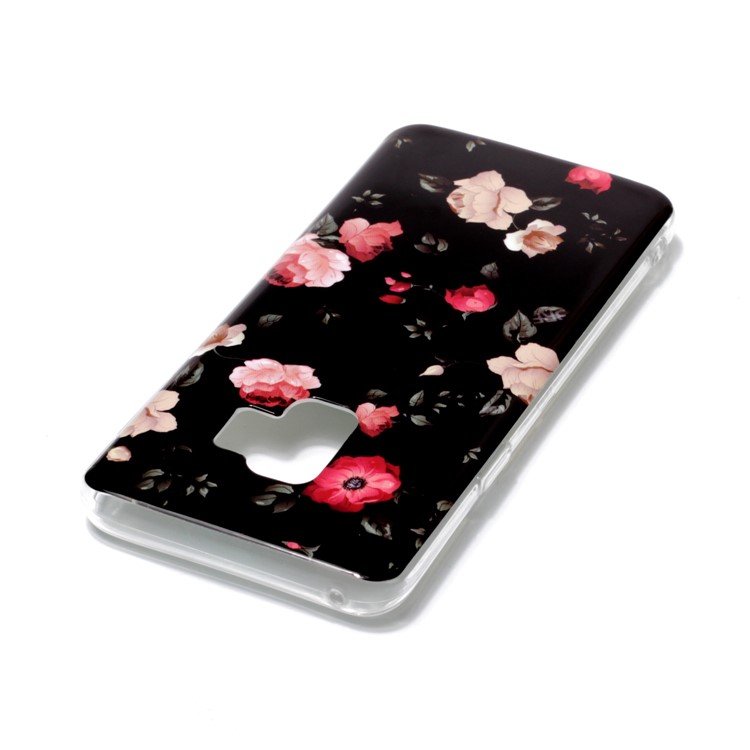 IMD Patterned TPU Cell Phone Shell for Samsung Galaxy S9 SM-G960 - Pretty Blossom-3