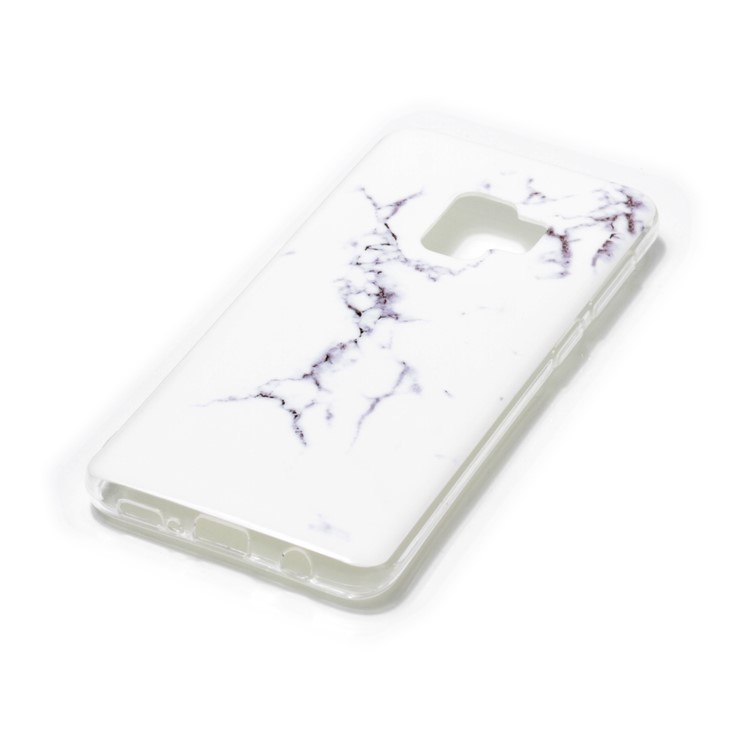 IMD Patterned TPU Case Mobile Accessory for Samsung Galaxy S9 SM-G960 - White Marble-2