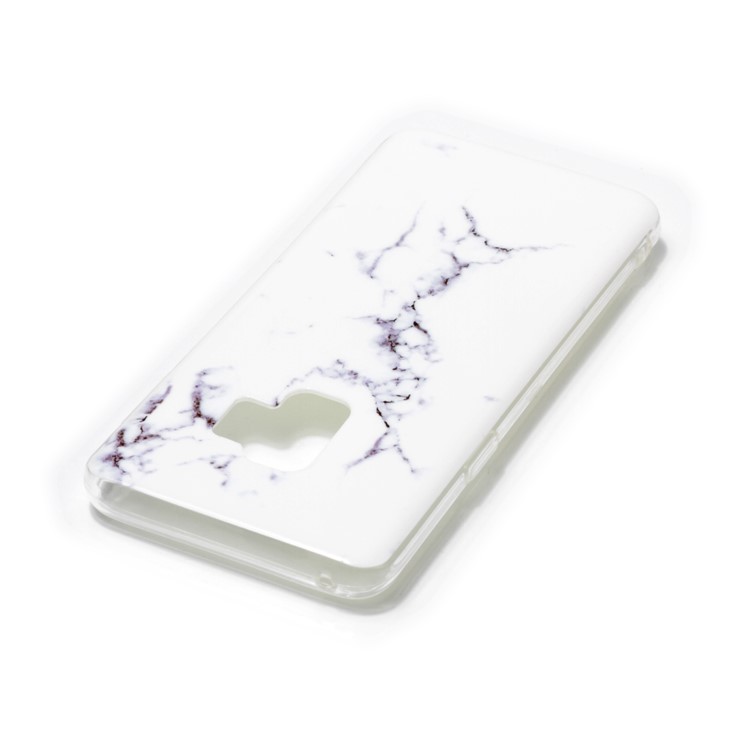 IMD Patterned TPU Case Mobile Accessory for Samsung Galaxy S9 SM-G960 - White Marble-3