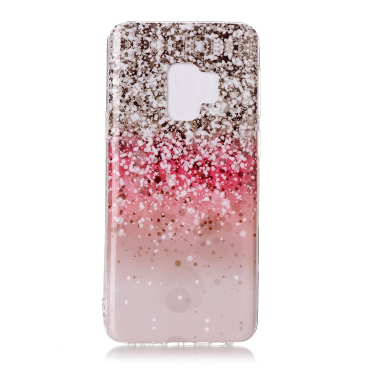 IMD Patterned TPU Phone Back Cover for Samsung Galaxy S9 SM-G960 - Glitter Pattern-1