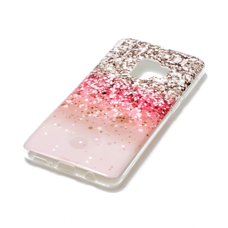 IMD Patterned TPU Phone Back Cover for Samsung Galaxy S9 SM-G960 - Glitter Pattern-2