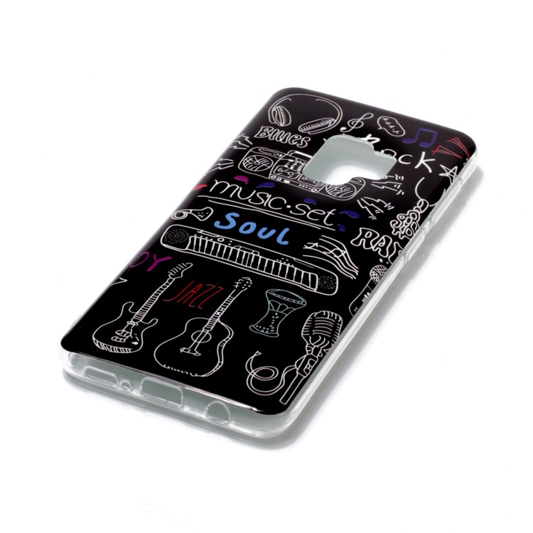 IMD Patterned TPU Mobile Back Case for Samsung Galaxy S9 SM-G960 - Musical Instruments-2