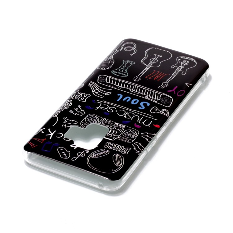 IMD Patterned TPU Mobile Back Case for Samsung Galaxy S9 SM-G960 - Musical Instruments-3