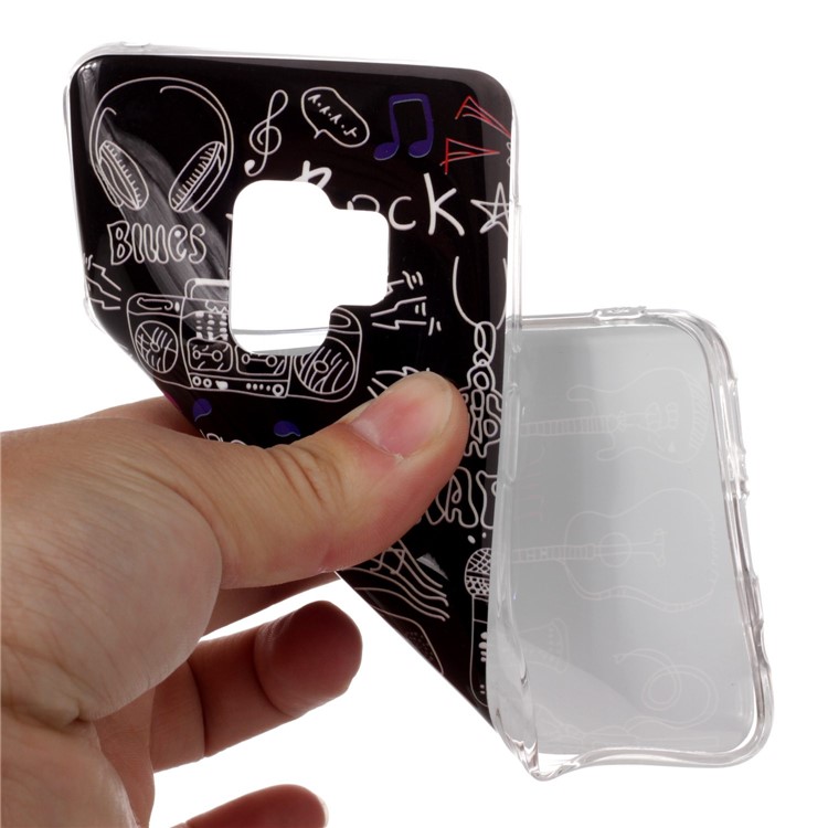 IMD Patterned TPU Mobile Back Case for Samsung Galaxy S9 SM-G960 - Musical Instruments-4