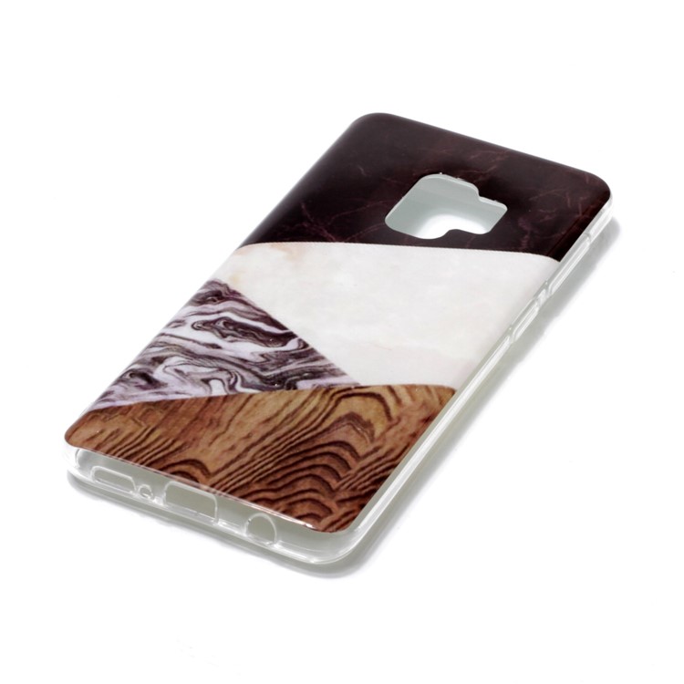 IMD Patterned TPU Phone protective Shell for Samsung Galaxy S9 SM-G960 - Multi-color Marble Pattern-2
