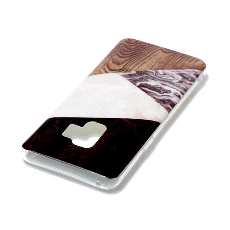 IMD Patterned TPU Phone protective Shell for Samsung Galaxy S9 SM-G960 - Multi-color Marble Pattern-3