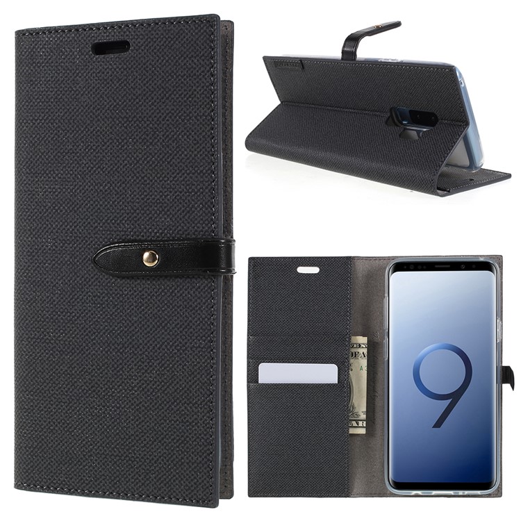 MERCURY GOOSPERY Milano Diary Leather Wallet Stand Case for Samsung Galaxy S9+ G965 - Black-1